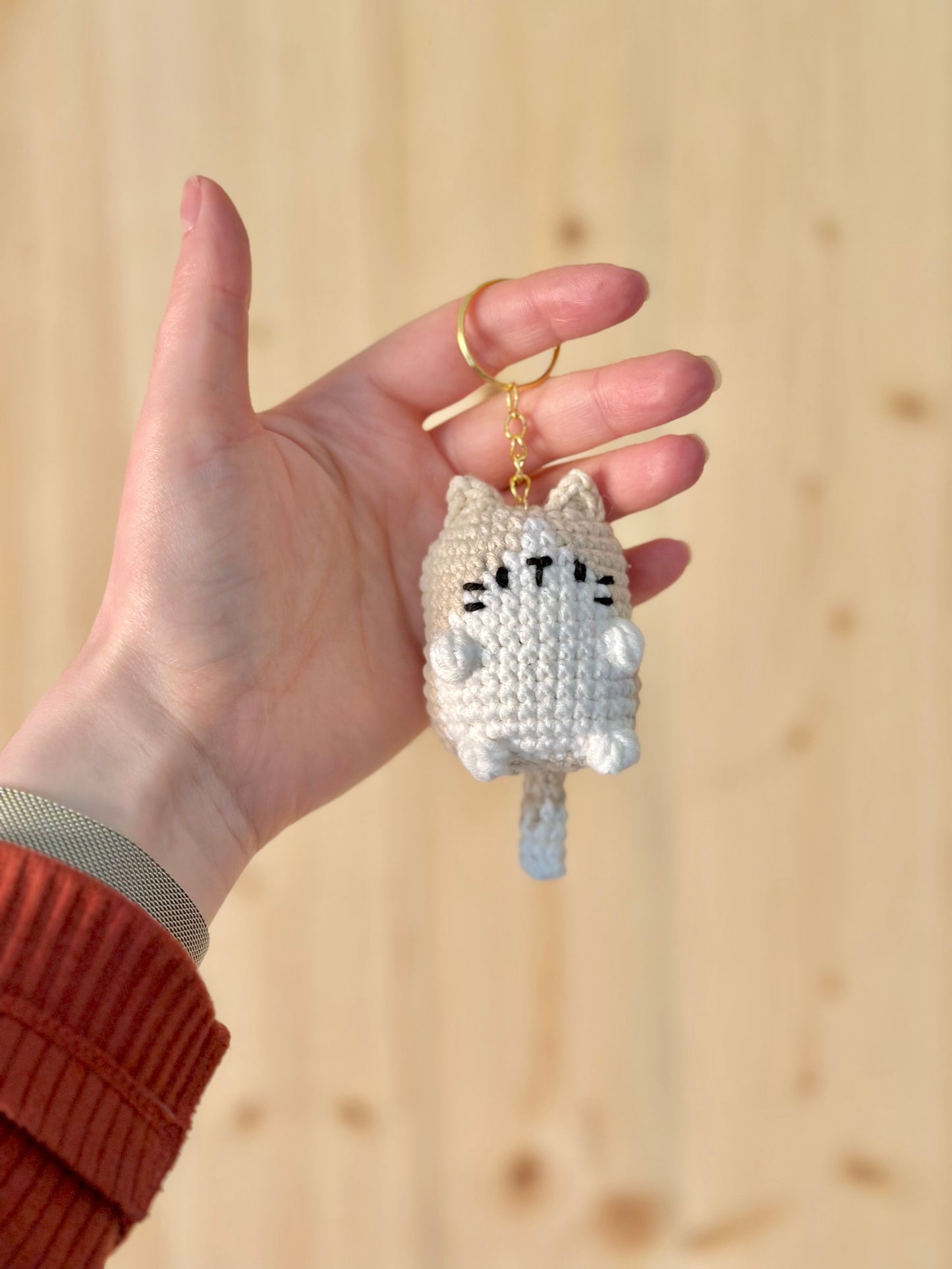 Porte-clé Fluffy Cat • Porte clé personnalisable 🐈