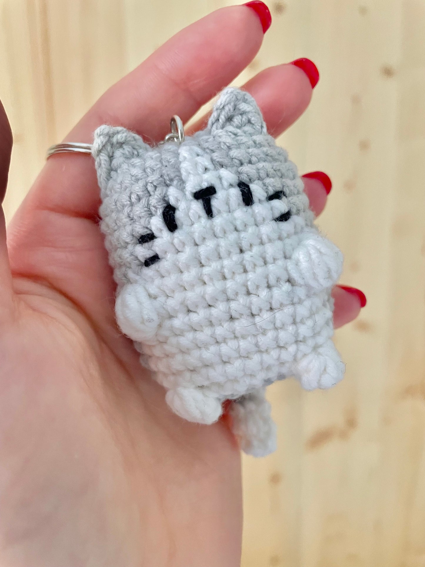 Porte-clé Fluffy Cat • Porte clé personnalisable 🐈