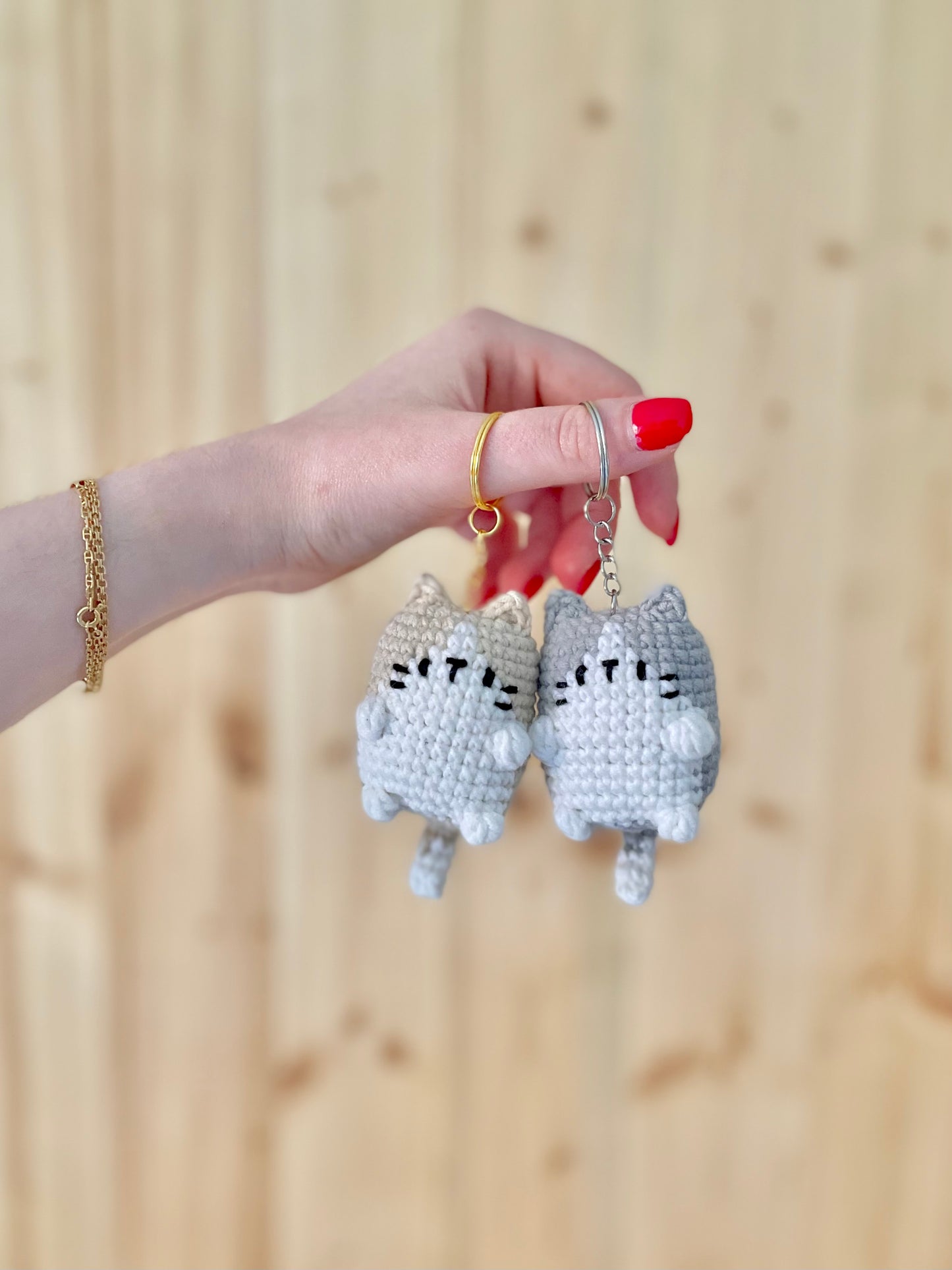 Porte-clé Fluffy Cat • Porte clé personnalisable 🐈