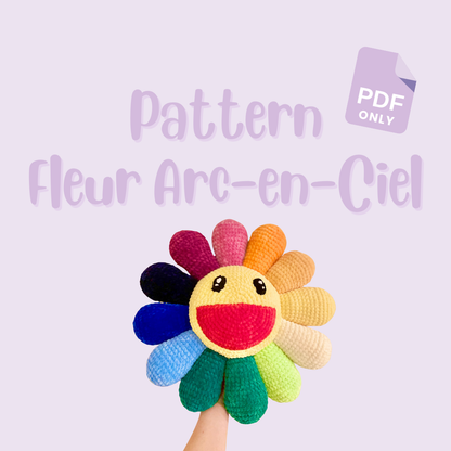 Pattern Fleur Arc-en-ciel - Version Française - PDF