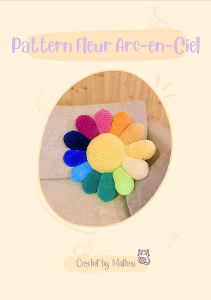 Pattern Fleur Arc-en-ciel - Version Française - PDF