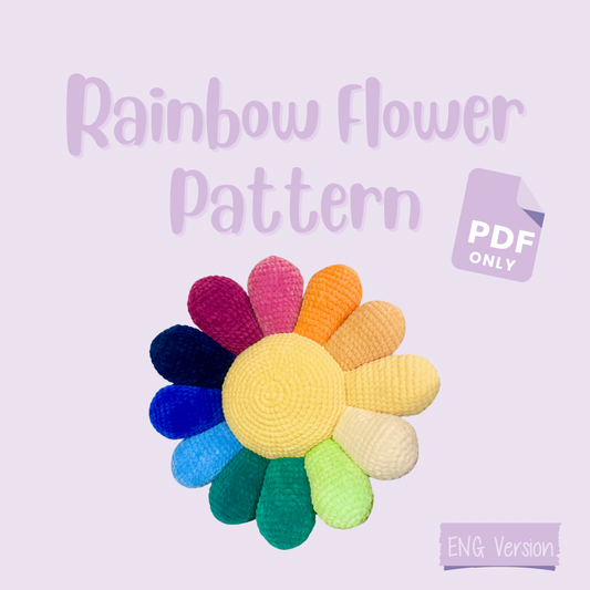 Rainbow Flower Pattern - English Version - PDF